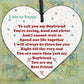 Anniversary Gift For Boyfriend Relationship Keepsake Gift Valentines Wood Heart