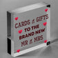 Cards & Gifts New Mr & Mrs Wedding Post Box Gift Table Decoration Plaque Sign