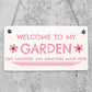 Garden Welcome Signs Novelty Garden Shed Plaques Home Decor Garden Gifts