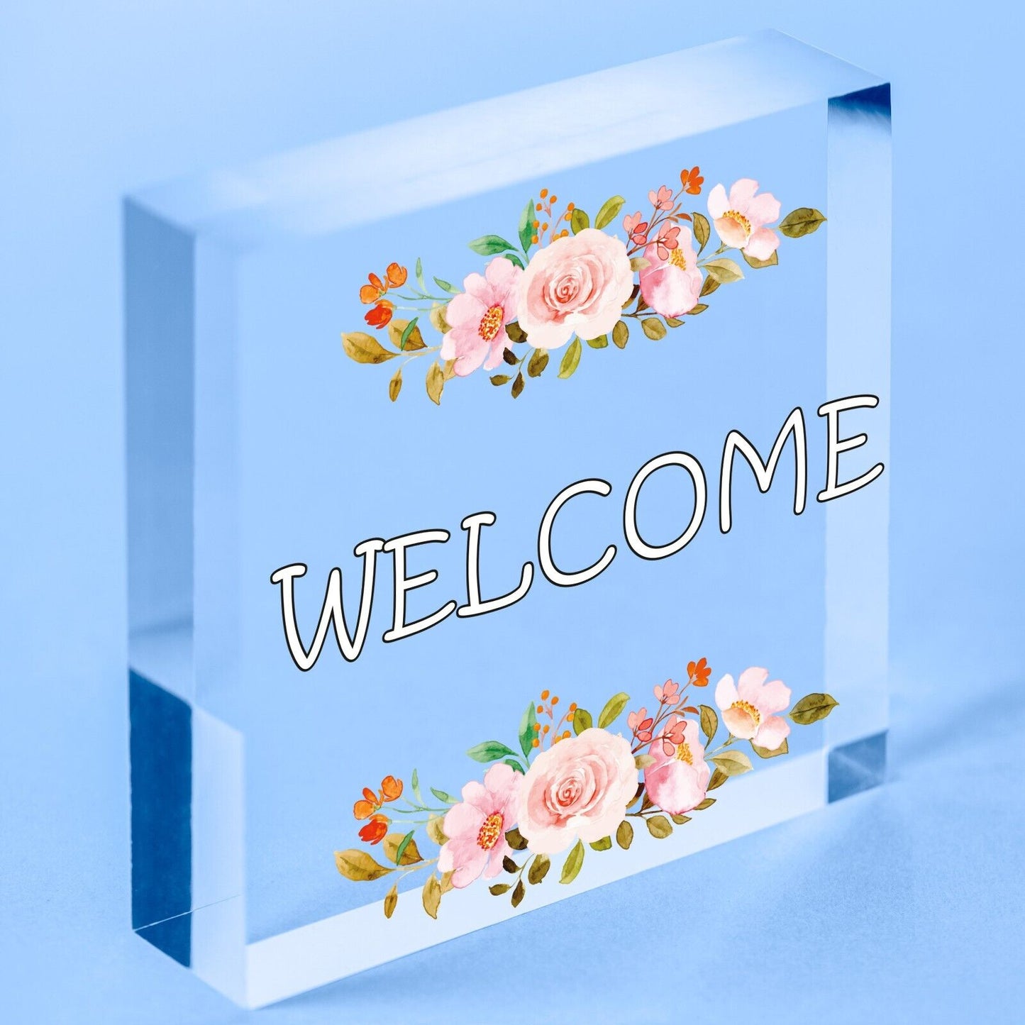 Welcome Sign Front Door Shed Garden SummerHouse Plaque Home Decor Friend Gift