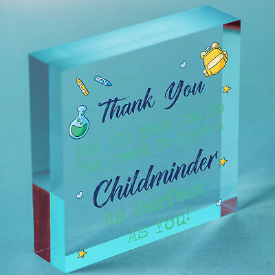 Childminder Perfect Thank You Gift BabySitter Hanging Plaque Nursery Sign Wood