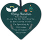 Christmas From Heaven Xmas Tree Decoration Memorial Quote Heart Plaque Love Poem