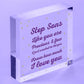 Step Son Birthday Christmas Card Gift For Son From Step Mum Dad Heart THANK YOU