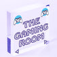 GAMING ROOM Sign Neon Effect Hanging Games Room Man Cave Bedroom Sign