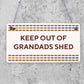 Grandads Shed Workshop Garage Hanging Garden Plaque Gifts For Grandad Dad