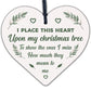 Christmas Tree Decoration Bauble Memorial Poem Wooden Heart Plaque Family Gifts