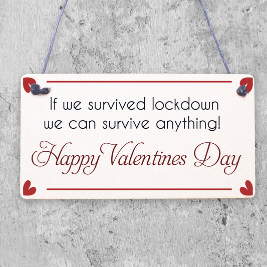 Valentines Day Lockdown Funny Card For Boyfriend Girlfriend Novelty Cards