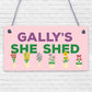 Personalised She Shed Sign Garden Summerhouse Plaque Alcohol Beer Garage Pub