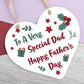 Cute Fathers Day Gift For Dad Wood Heart Dad Gift From Daughter Son Thank You