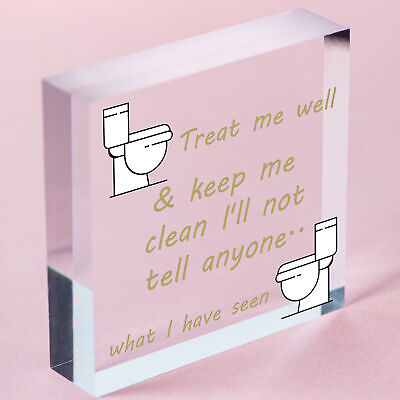 Funny BATHROOM Signs Shabby Chic Door Plaque Sign for Toilet Bathroom The Loo