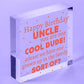 Cool Funny Happy Birthday Heart Uncle Gifts For Him Man Family Signs Thank You