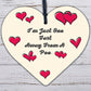 One Fart Away From A Poo Novelty Wooden Hanging Heart Plaque Funny Toilet Sign