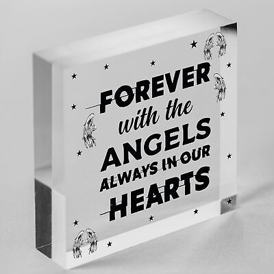 Always In Our Hearts Memorial Gift Hanging Plaque Mum Dad Nan Memorial