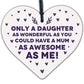 Daughter Gifts From Mum Wood Engraved Keyring Funny Birthday Gift For Daughter