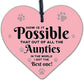 Auntie Gifts For Birthday Mothers Day Engraved Heart Thank You Gift For Her