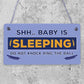 Shh.. Baby Is Sleeping Do Not Disturb Nursery Hanging Plaque Baby Door Cot Sign