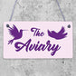 The Aviary Bird Aviary Sign Bird Accessories For Cage Garden Plaque Gift For Nan