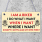 BIKER Gifts For Men Gift For Motorbike Motorcycle Lovers Garage Man Cave Sign