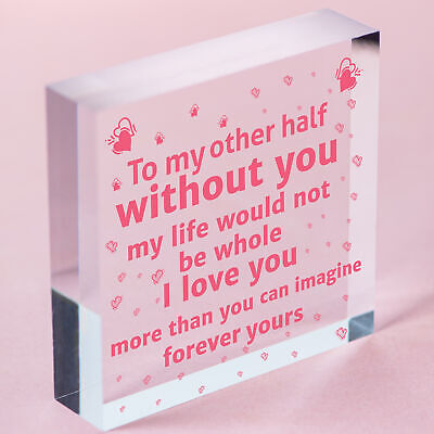 I Love You Keepsake Gift Husband Wife Valentines Day Gift For Him Her