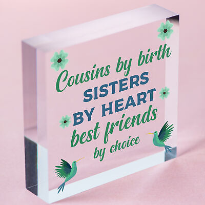 Cousin Keepsake Best Friend Sister Gift For Christmas Birthday Family Love Sign