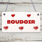 Boudoir Hanging Plaque Home Decor Bedroom Sign New Home Gift Decoration