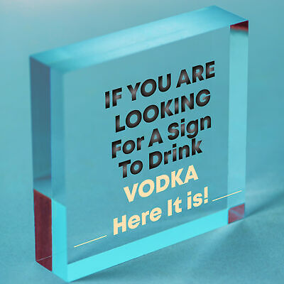 Funny Vodka Sign For Home Bar Novelty Bar Decor Sign Alcohol Gift For Friend