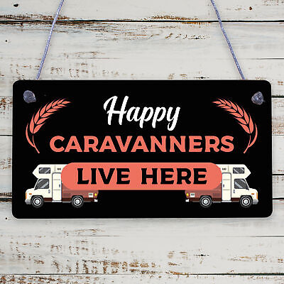 Caravan Sign Engraved Novelty Campervan Sign Caravan Lover Gift Birthday