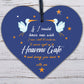 Heavens Gate Bereavement Memorial Love Heart Gift Hanging Plaque Family Sign