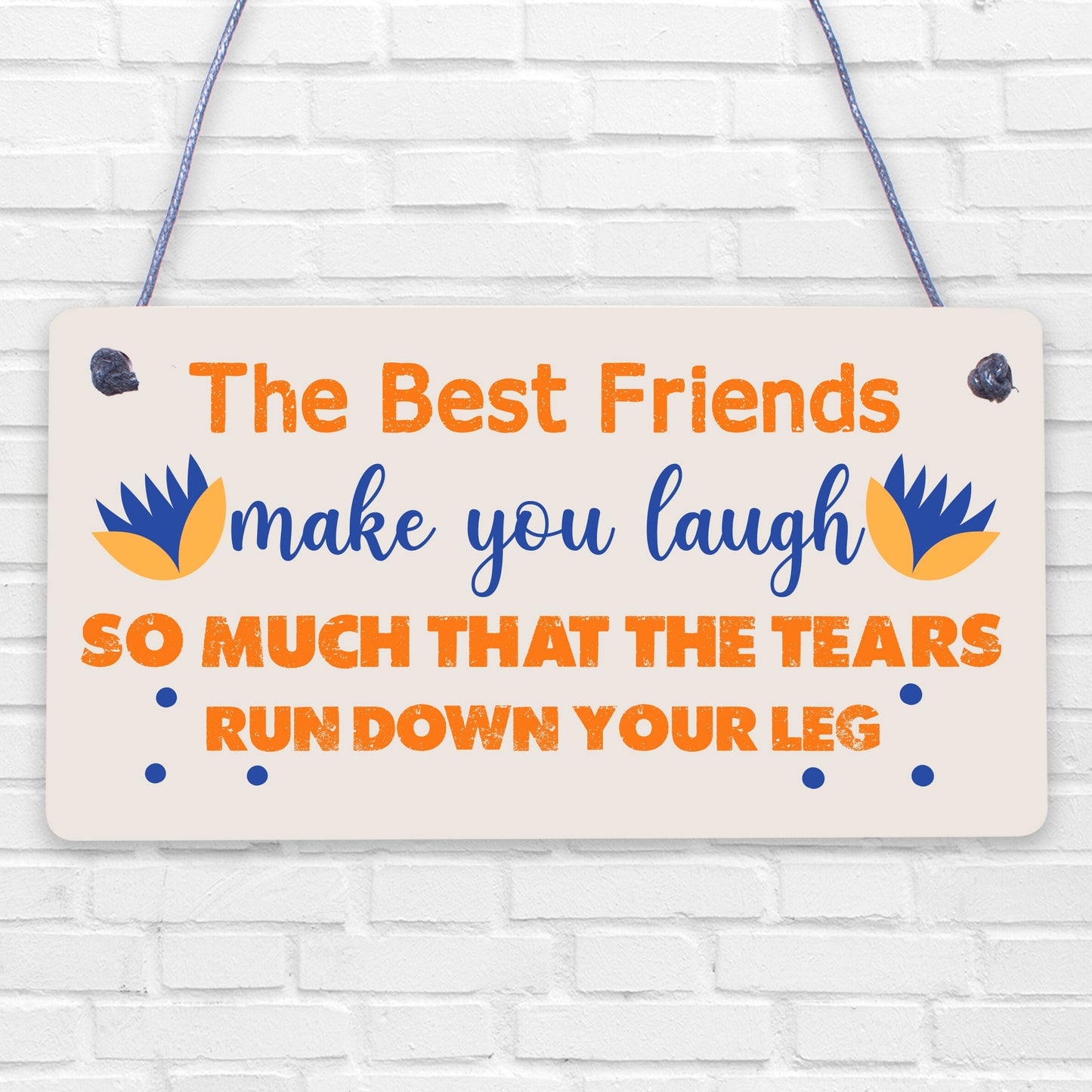 Best Friend Birthday Gift THANK YOU Hanging Plaque Friendship Christmas Keepsake