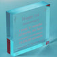 Anniversary 1st 2nd 3rd 4th 5th 10th 20th Gift Boyfriend Mirrored Acrylic Block