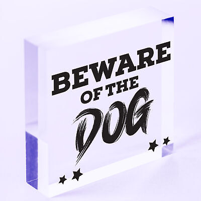 Beware Of The Dogs Novelty Wooden Hanging Shabby Chic Plaque Dog Owner Sign Gift