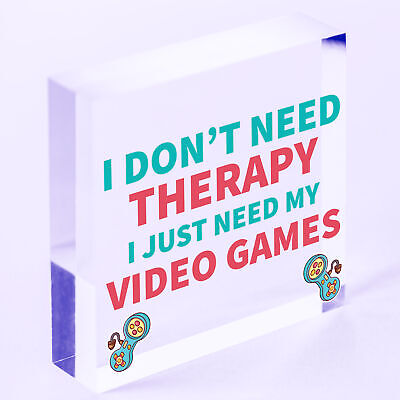 Funny Gaming Sign Neon Effect Hanging Bedroom Sign Gamer Gift Keepsake