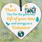 Thank You Gift For Volunteer Colleague Wooden Heart Plaque Friendship Keepsake