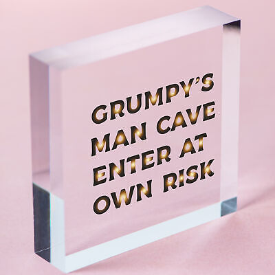 Man Cave Plaque Garage Signs For Men Shed Dad Grandad Son Birthday Gift For Men