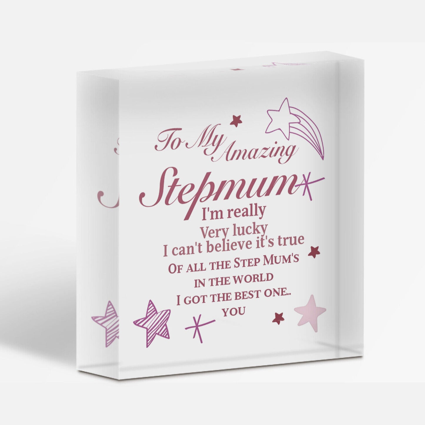 Step Mum Gifts Acrylic Plaque Step Mum Birthday Gift Mothers Day Gift Thank You