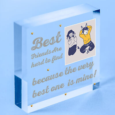 PERSONALISED Picture Plaque For Best Friend Birthday Xmas Thank You Gift