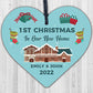 1st Christmas In New Home Bauble Wooden Heart 1st Christmas Bauble Xmas Decor