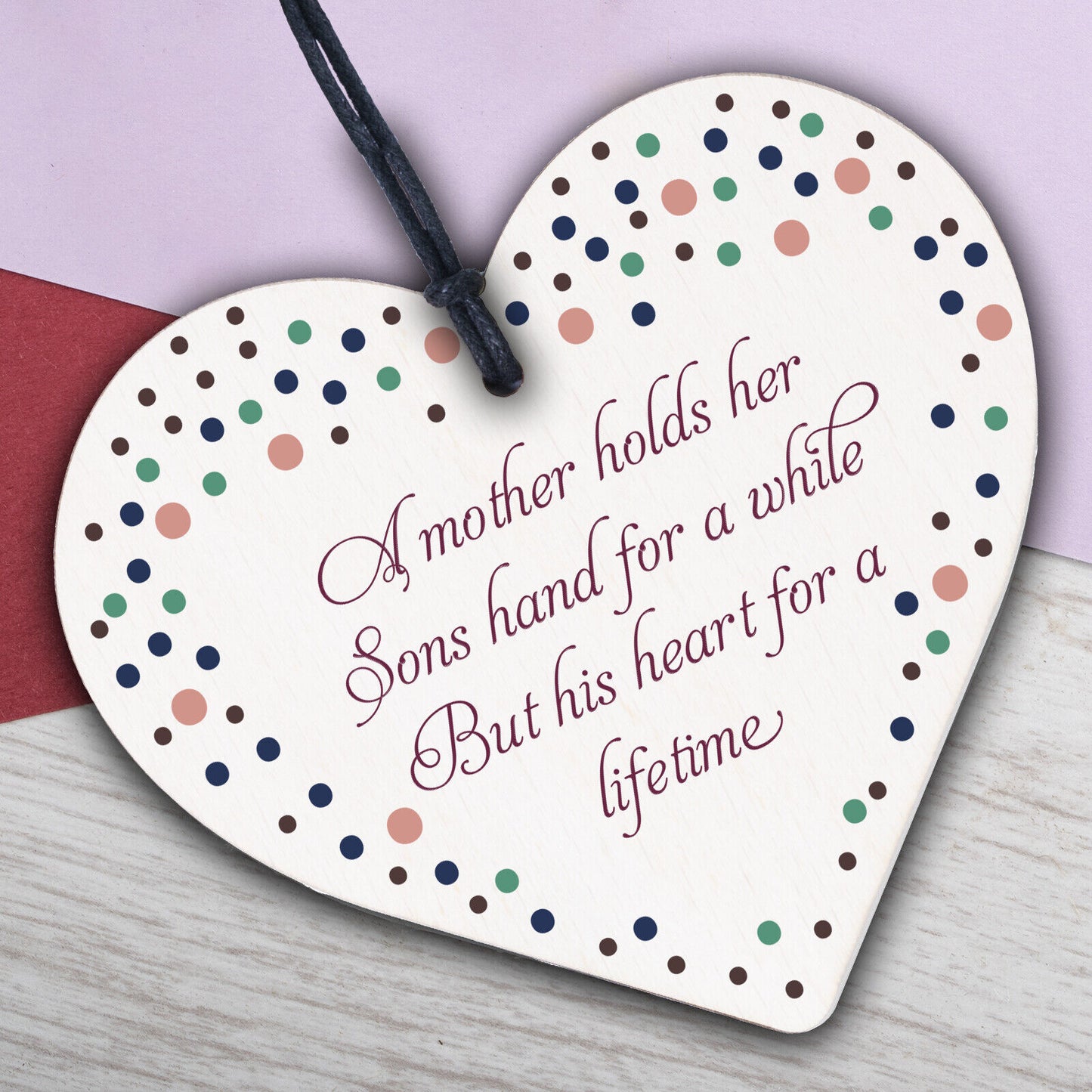 Special Message from Mum Happy Birthday Mothers Day Wooden Plaque