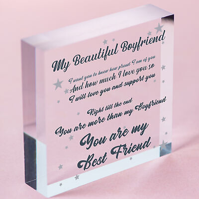 Best Friend Gift Boyfriend Anniversary Birthday Christmas Card Gift Wooden Heart