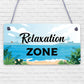 Relaxation Zone Hot Tub Man Cave Bathroom Garden Plaque Hanging Shed Sign