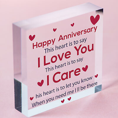 Anniversary Gift For Her Anniversary Gifts For Him Wood Heart Anniversary Cards