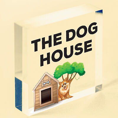 Funny Man Cave Sign THE DOG HOUSE Garage Pub Bar Sign Gift For Men Dad