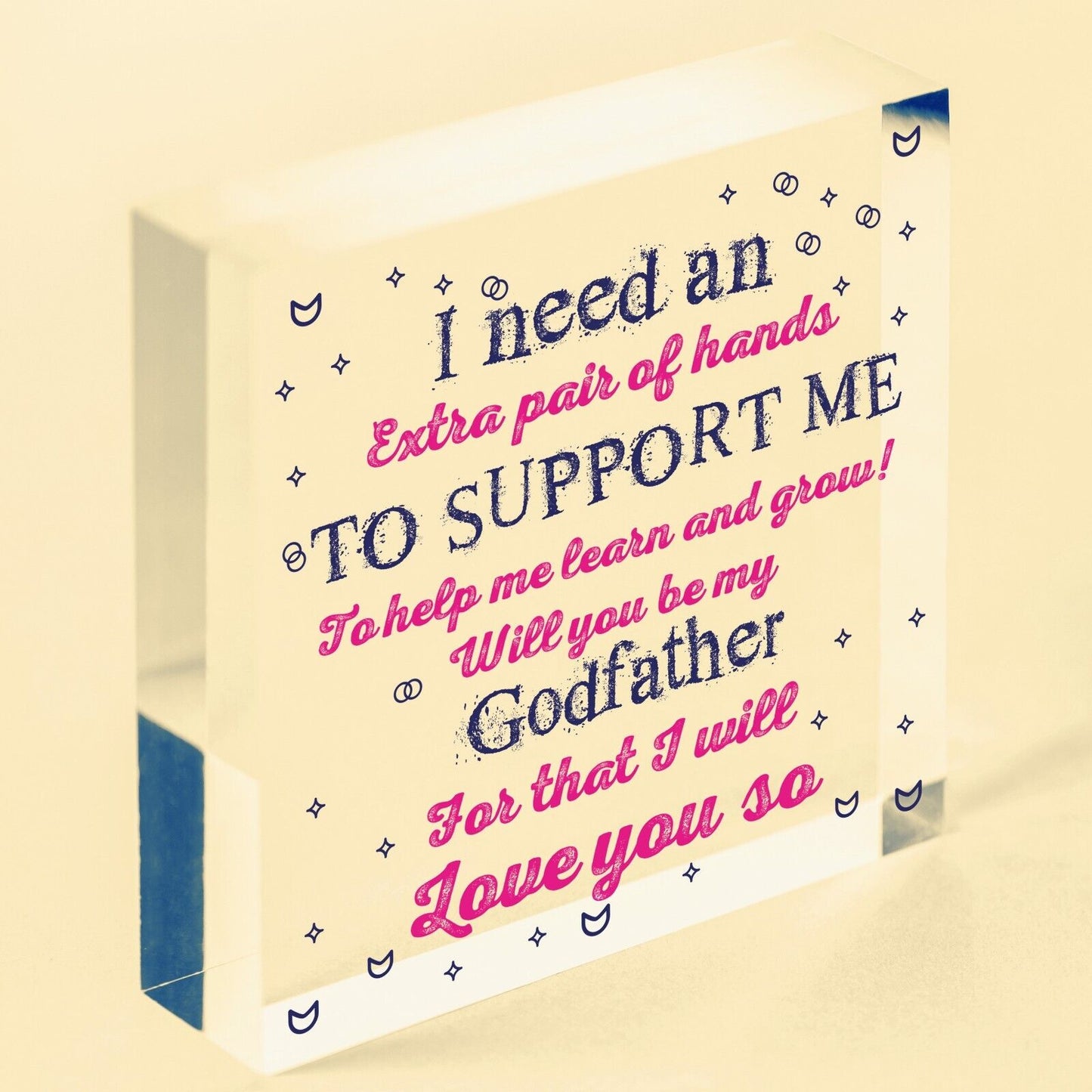 Will You Be My Godfather Wooden Heart Godparent Asking Gifts Uncle Friend Nephew