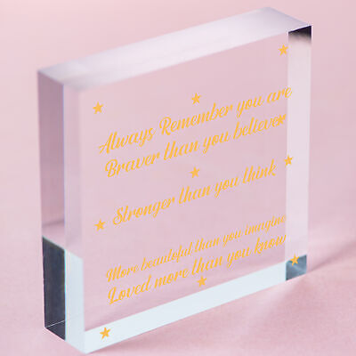 Stronger Inspirational Plaque Friendship Gifts Friendship Quote Love Sign