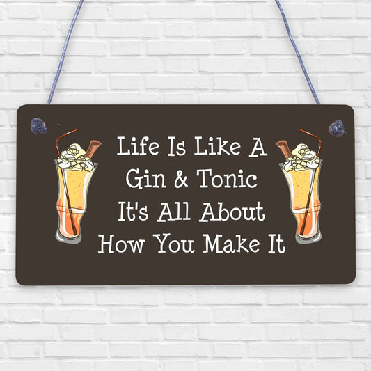 Champagne Bar Hanging Signs Gin & Tonic Pub BBQ Party Alcohol Friendship Gif