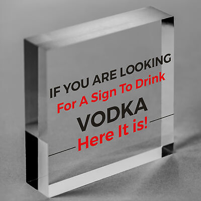 Funny Vodka Sign For Home Bar Novelty Bar Decor Sign Alcohol Gift For Friend