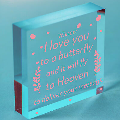 I Love You Memorial Bereavement Family Mum Dad Nan Grandad Love Hanging Plaque