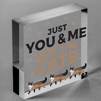 You Me And The Cats Sign Home Funny Crazy Cat Lady Sign Pet Lover Gifts