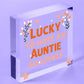 Auntie Birthday Gifts Thank You Gift Wooden Heart Shabby Chic Sign Family Plaque