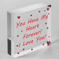 Valentines Gifts For Him Her Engraved Heart LOVE Gift For Boyfriend Husband Wife